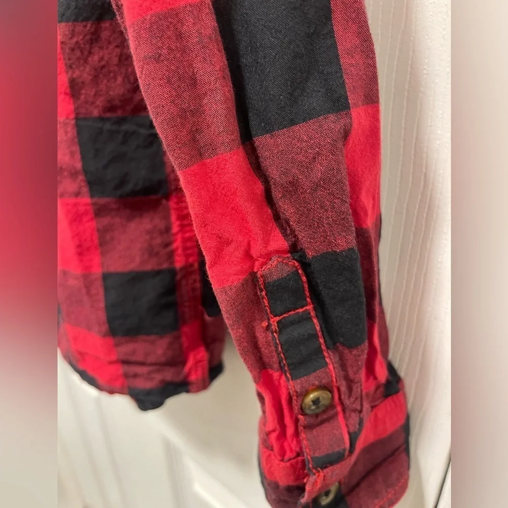 Tommy Bahama Red and Black Checkered Shirt